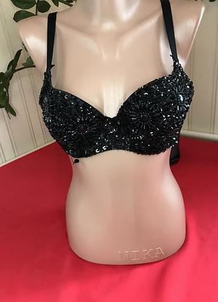 Ліфчик з паєтками для східних танців розмір s