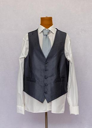 Костюмная жилетка для элегантного вечернего образа ✂️m&amp;s 📍размер l (мерки в описании)