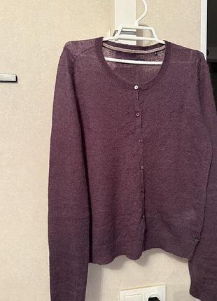 Вовняний джемпер кардиган marc o polo мохеровий вовна мохер