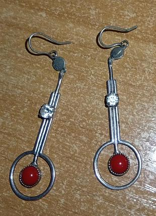 Серги винтажные