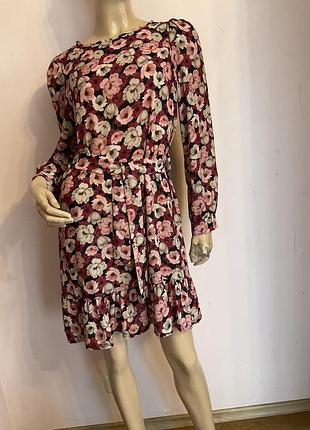 Милое фирменное платье в цветочный принт/ s/brend lokita milano