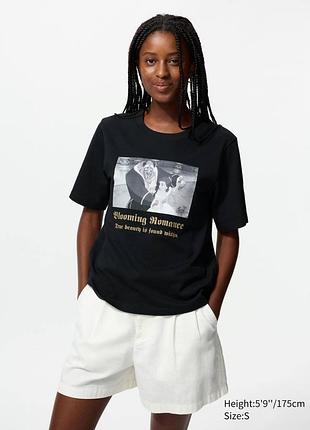 Футболка uniqlo чорна magic for all timeless ut graphic t-shirt