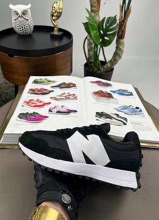 New balance 327 black white