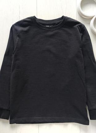 8 лет, рост 128 черный однотонный трикотажный реглан детский артикул: 25407 бренд: next (некст)