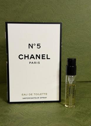 Оригинальный пробник chanel 5 eau de toilette