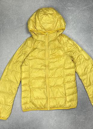 Uniqlo мікропуховик куртка пухова з капюшоном