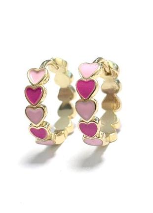 Milu серьги с сердечками