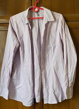 Рубашка рожева у смужку