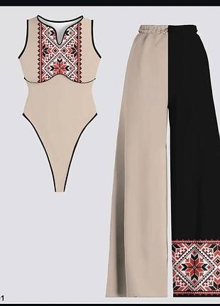 Женский костюм вышиванка размер л распродаж