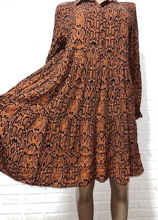 Гарна жіноча віскозна сукня плаття в зміїний принт