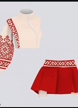 Костюм вышиванка для девочки размер 146 новый