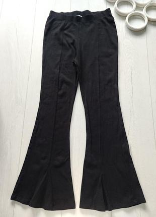 13,14 лет, рост 158,164 черные брюки клеш в рубчик для девочки артикул: 25417 бренд: rieker (рикер)