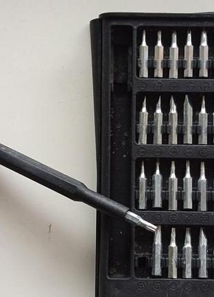 Набор отвёрток пенал. прицезионные отвёртки 24 битка в футляре. для ремонта смартфонов и ручных часов отвёртки в удобном футляре.