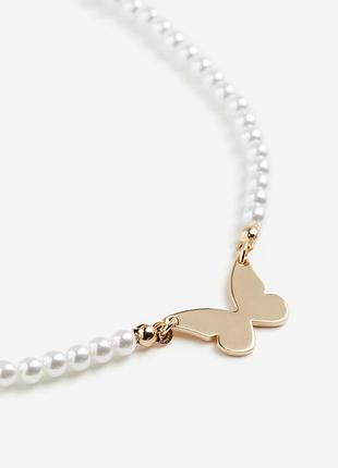H&amp;m ожерелье с бабочкой