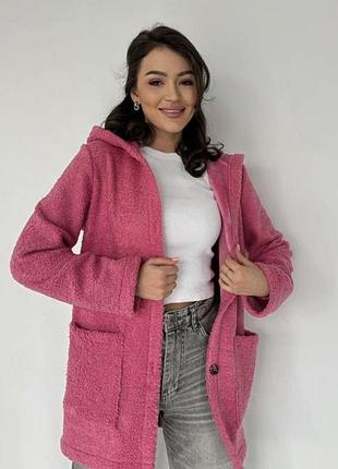 Кардиган букле на велюрі