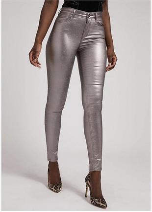 Нові ошатні блискучі супер стіні стрейч жіночі джинси з напиленням 10r