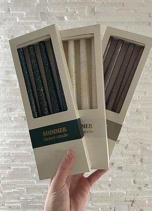 Свечи с блеском