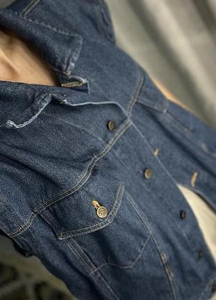 Джинсовий стильний желет оверсайз