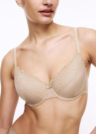 80-f мокко бюст с кружевом, спинка сеточка m&s