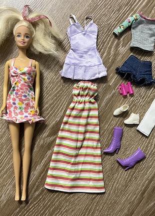 Кукла барби с аксессуарами одеждой лот