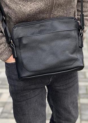 Сумка мужская кожаная, чоловіча сумка шкіряна через плече