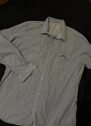 Рубашка в клітинку calvin klein кальвін кляйн рубашка в клетку