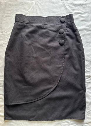 Винтажная юбка из шерсти s