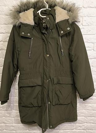 Фирменная теплая куртка парка 8-9 лет
