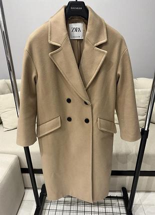 Жіноче пальто  zara, оверсайз, розмір xs, проте підійде і на s-m