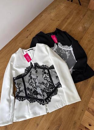 Піджак на підкладці з гіпюром