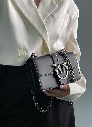 Сумка pinko mini love bag one simply black/black