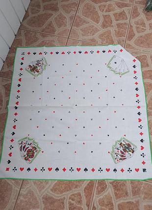 Салфетка, скатерть на стол с картами
