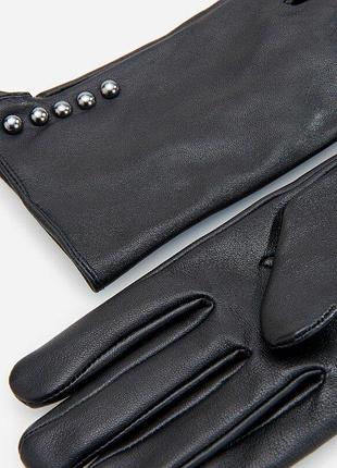 Натуральная кожа! перчатки reserved оригинал