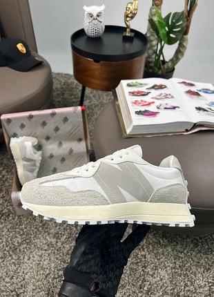 New balance 327 light grey white
