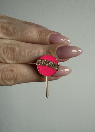 Пін значок металевий брошка цукерка льодяник гламур цукерка