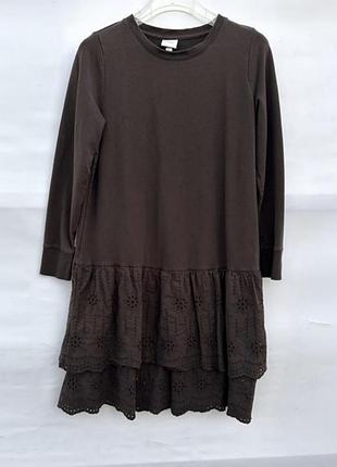 Платье хлопок трикотаж мереживо