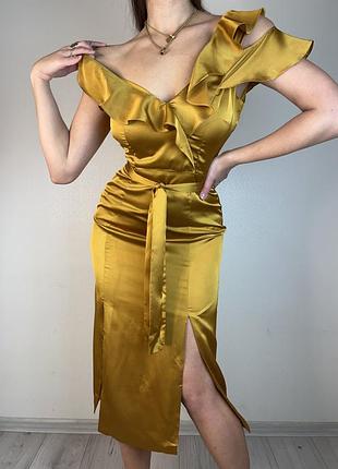 Распродажа платье lavish alice миди с разрезами