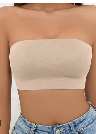 Топ бандо бежевый