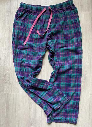 Жіночі фланелеві піжамні штани теплі домашні