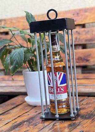 Подарункова металева клітка для пляшки — преміум handmade