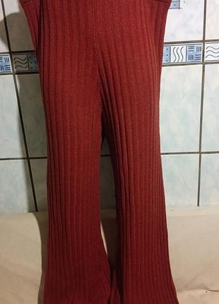 Трикотажные брюки палаццо