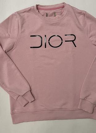 Рожевий світшот dior x stussy
