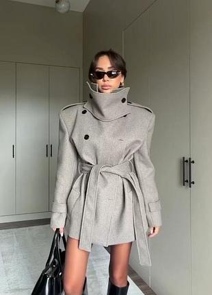 Жіноче тепле класичне повсякденне кашемірове зимове пальто