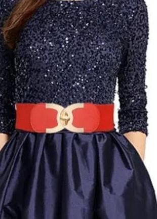 Червоний пояс корсетний