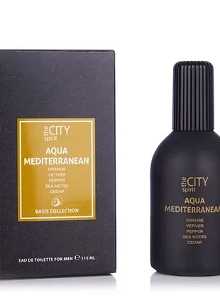 The city spirit парфумована вода чоловіча. aqua mediterranean 115 мл.