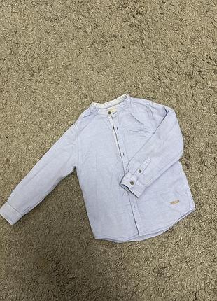 Сорочка рубашка на стойку zara 116см