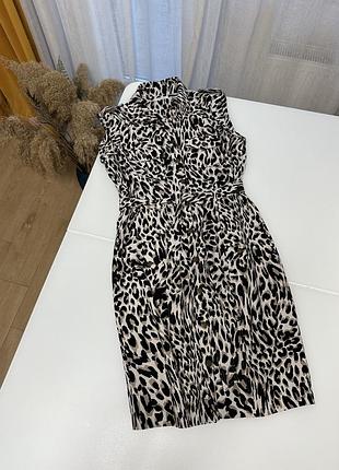 Сарафан / сукня міді в леопардовий calvin klein м розміру