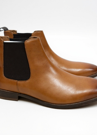 Gordon &amp; bross, кожаные челси светло-коричневого цвета, размер 41, новые в коробке