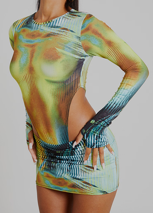 Женское боди с имитацией женского тела