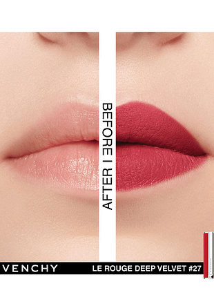 Помада rouge infusé 27 givenchy le rouge deep velvet lipstick